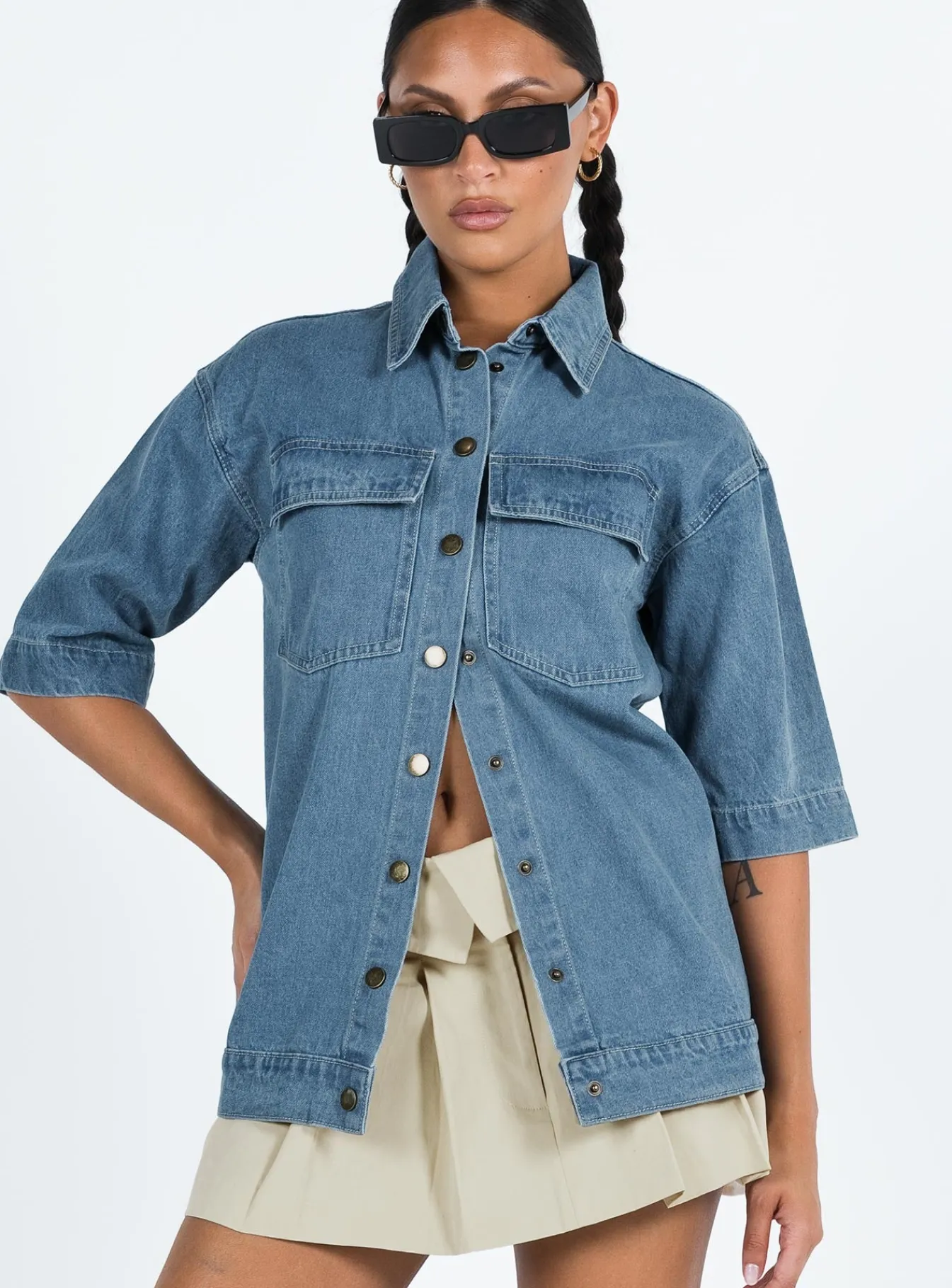 Princess Polly Tilse Jacket Denim Clearance
