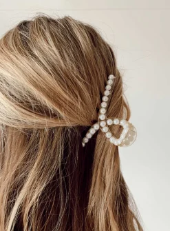 Princess Polly Tilton Pearl Hair Clip  White Shop
