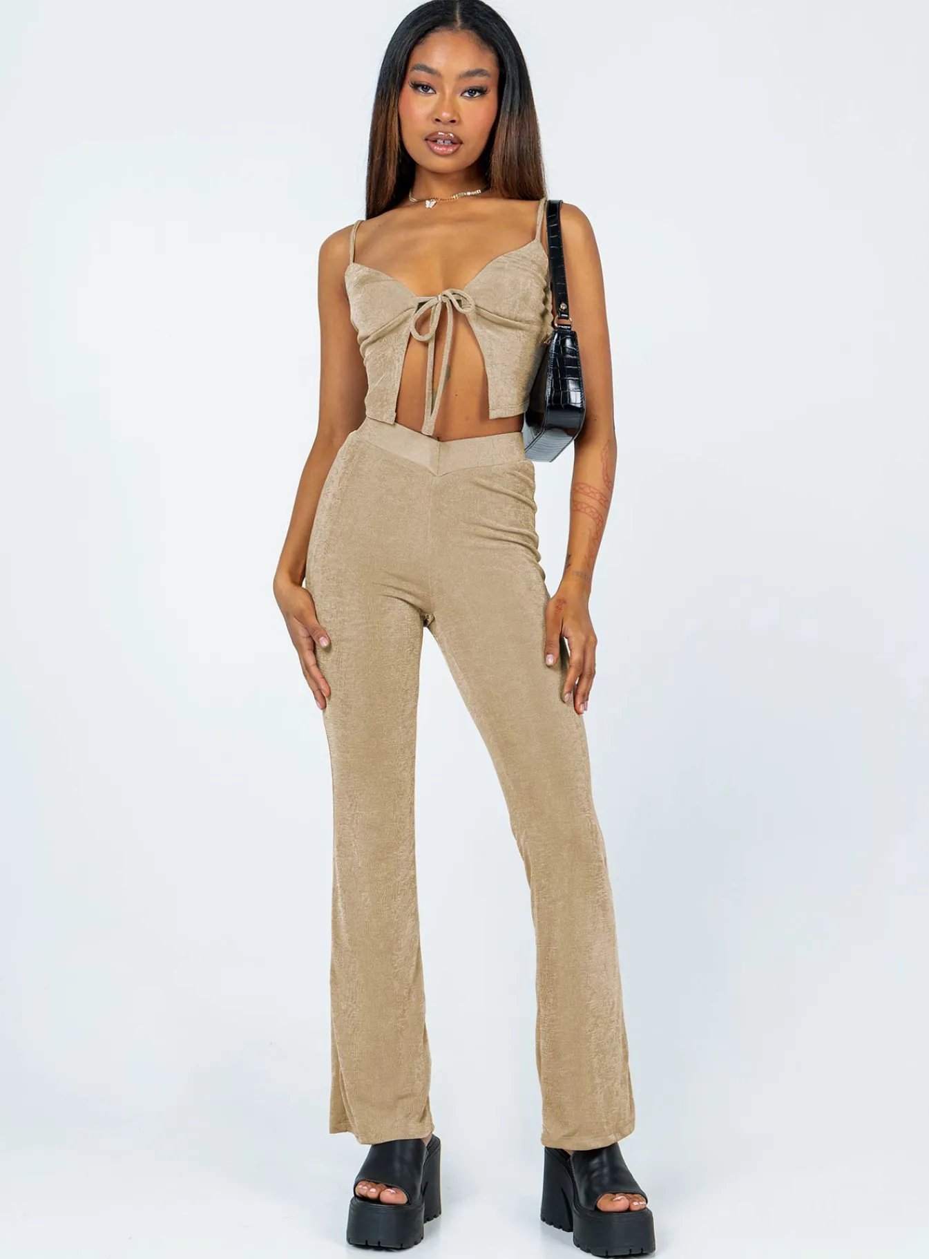 Princess Polly Tina Set Beige New