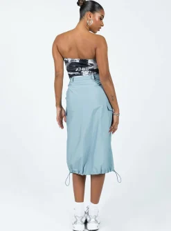 Princess Polly Tinba Midi Skirt Blue Store