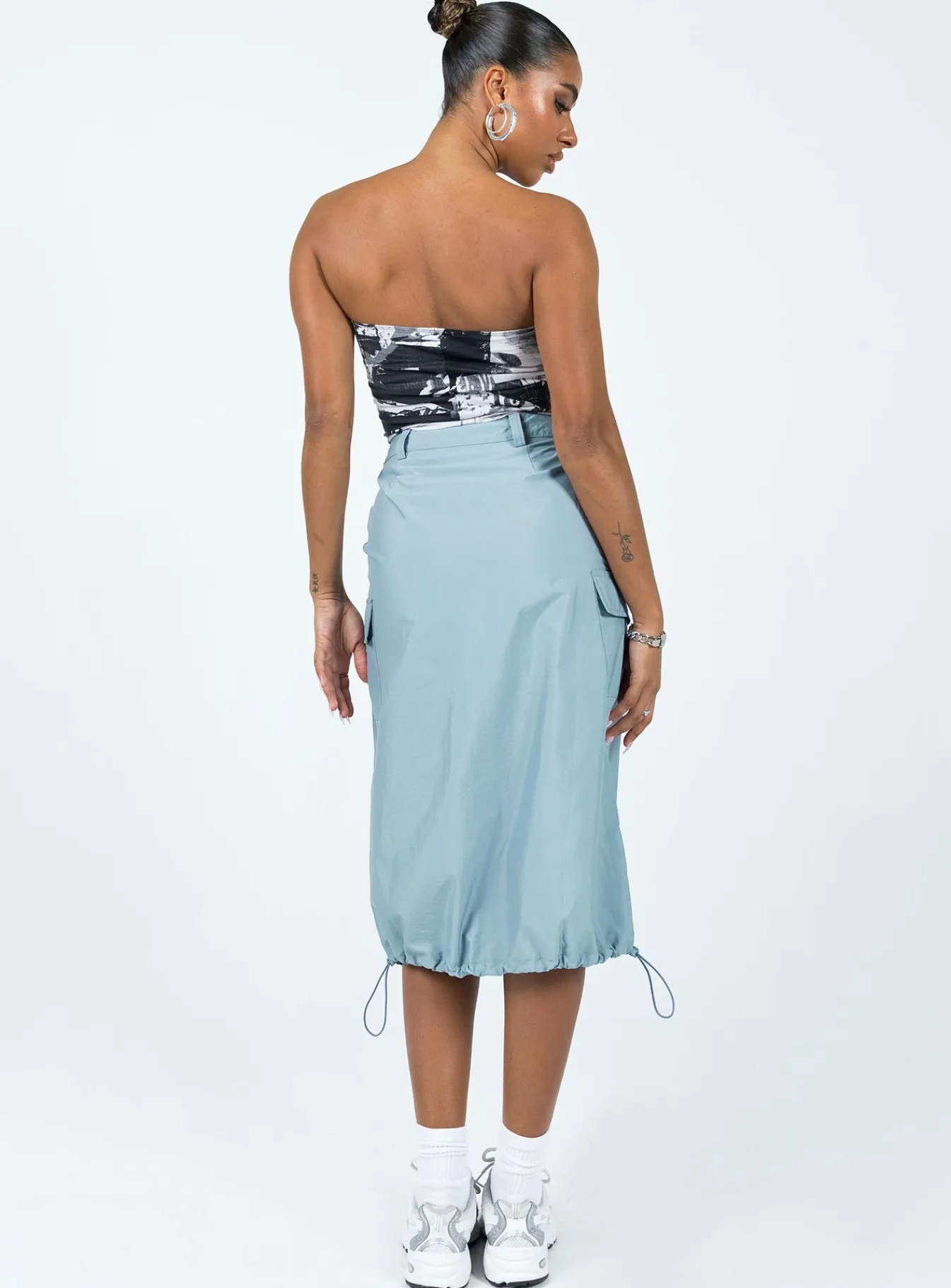 Princess Polly Tinba Midi Skirt Blue Store