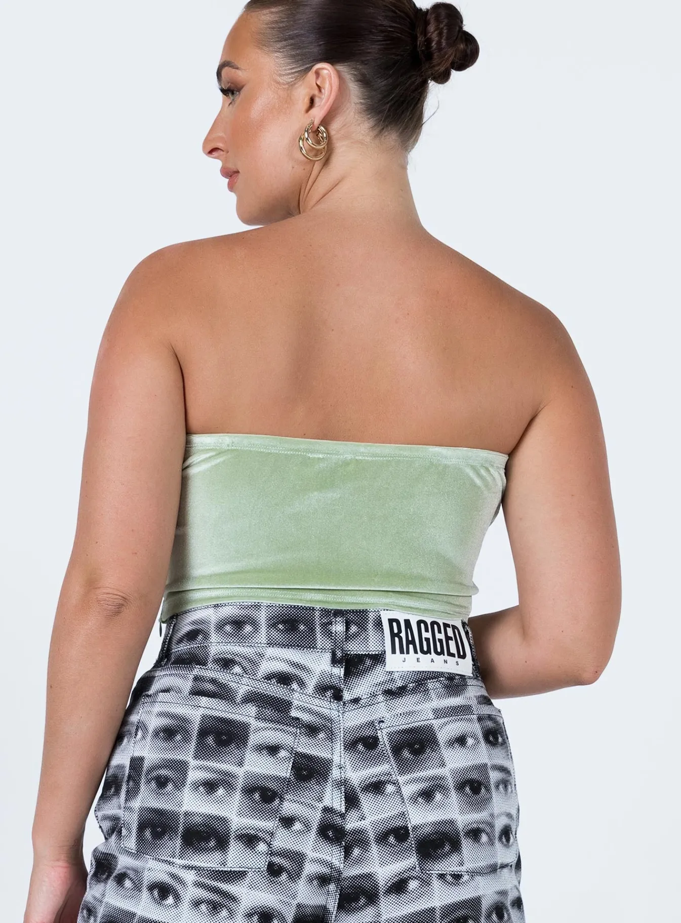 Princess Polly Tinsley Top Green Best