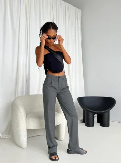 Princess Polly Titius Pants Slate Clearance