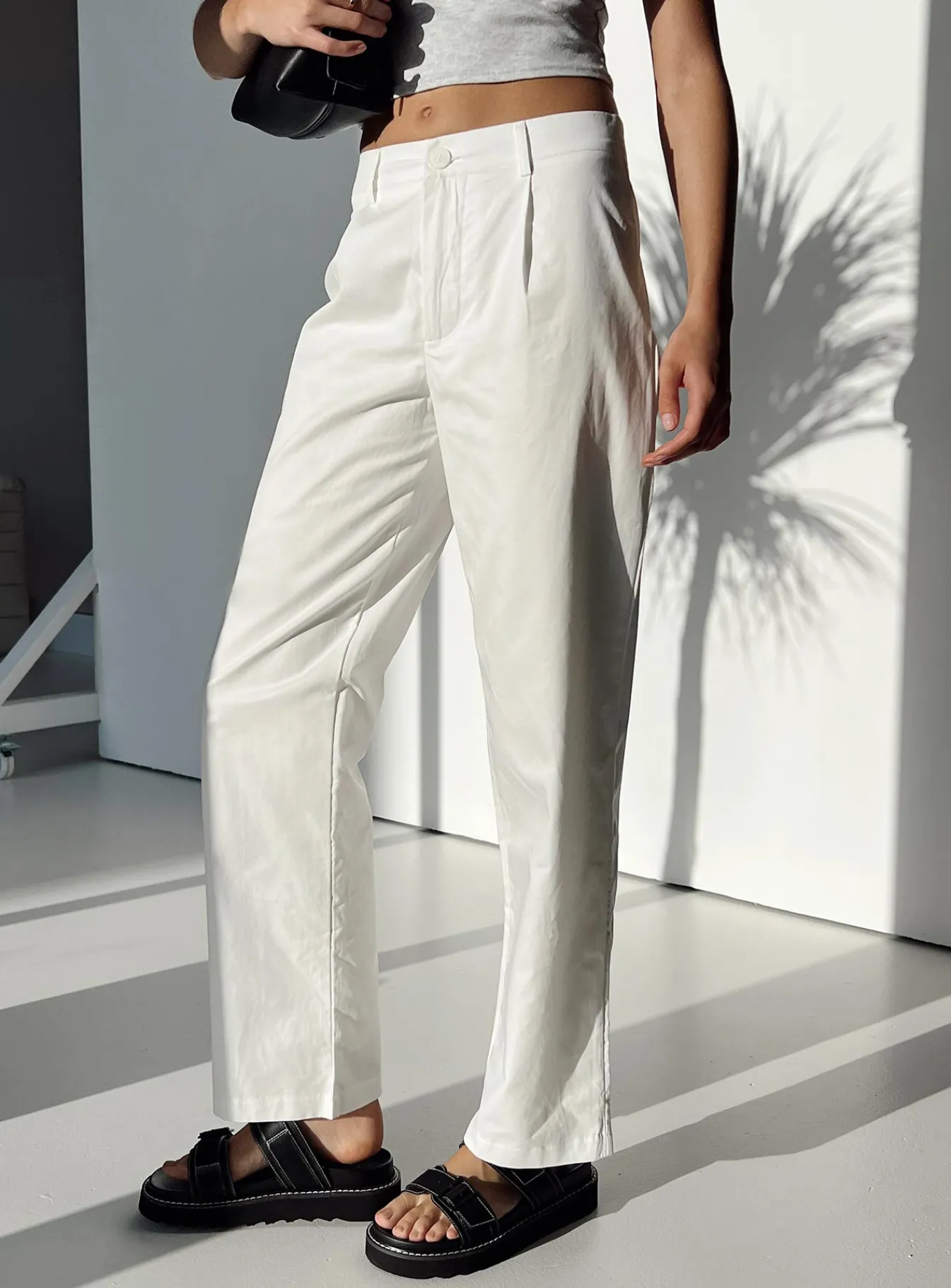 Princess Polly Titius Pants Solid White Store