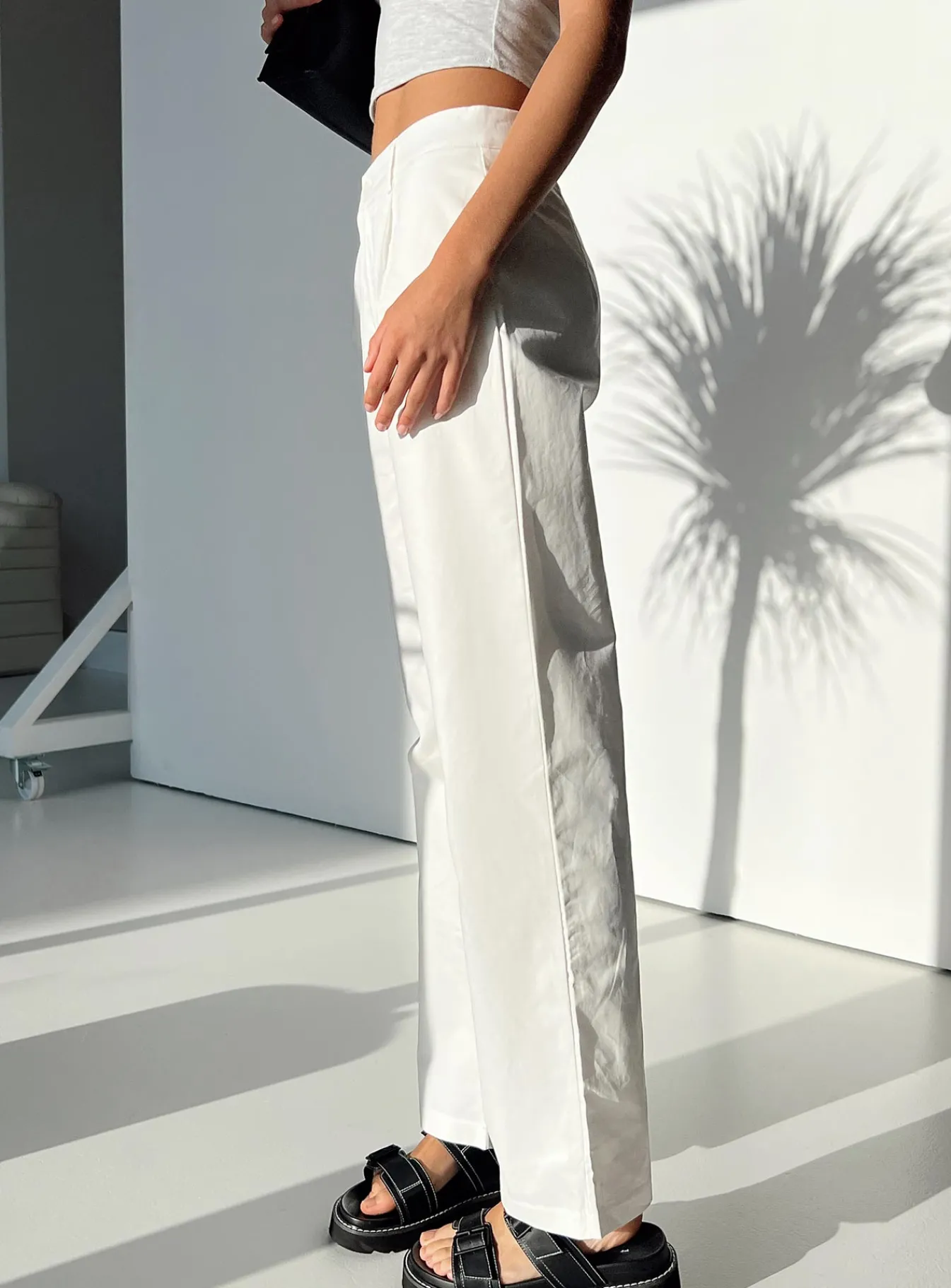 Princess Polly Titius Pants Solid White Store