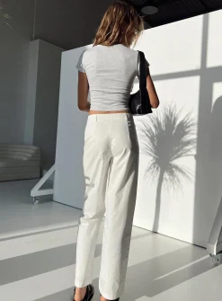 Princess Polly Titius Pants Solid White Store