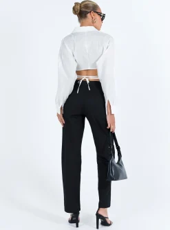 Princess Polly Titius Pants Solid  Black Shop
