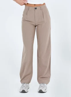 Princess Polly Titius Pantspetite   Beige Clearance