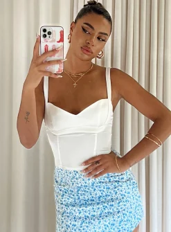 Princess Polly Tomkins Corset Top  White Hot