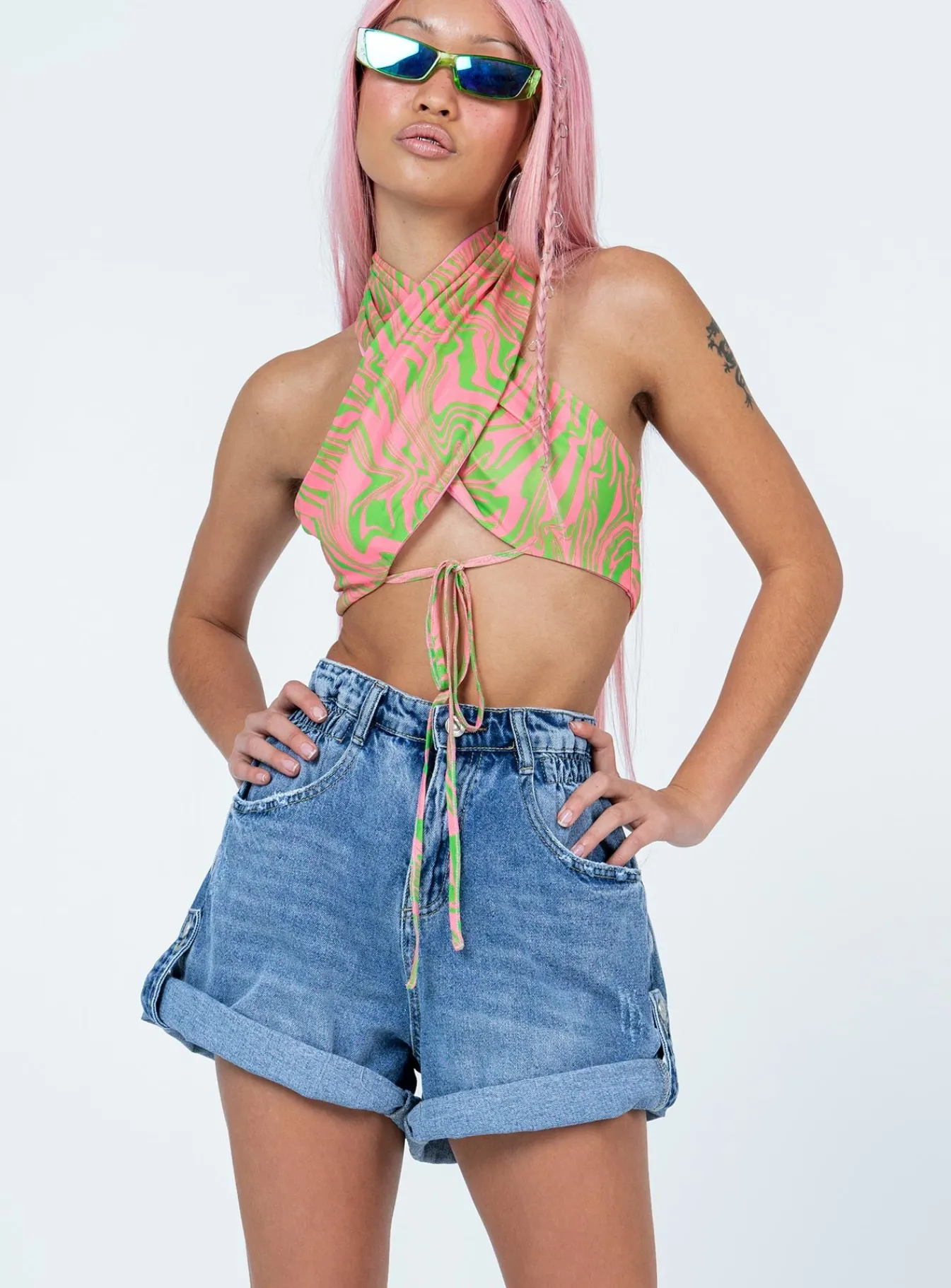 Princess Polly Tomonishorts Denim Best