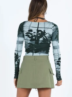 Princess Polly Torres Cargo Mini Skirt Khaki Store