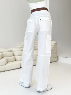 Princess Polly Toscan Cargo Pants White New