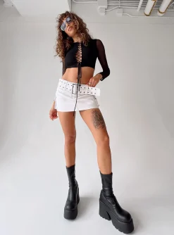 Princess Polly Tracie Long Sleeve Top  Black Fashion