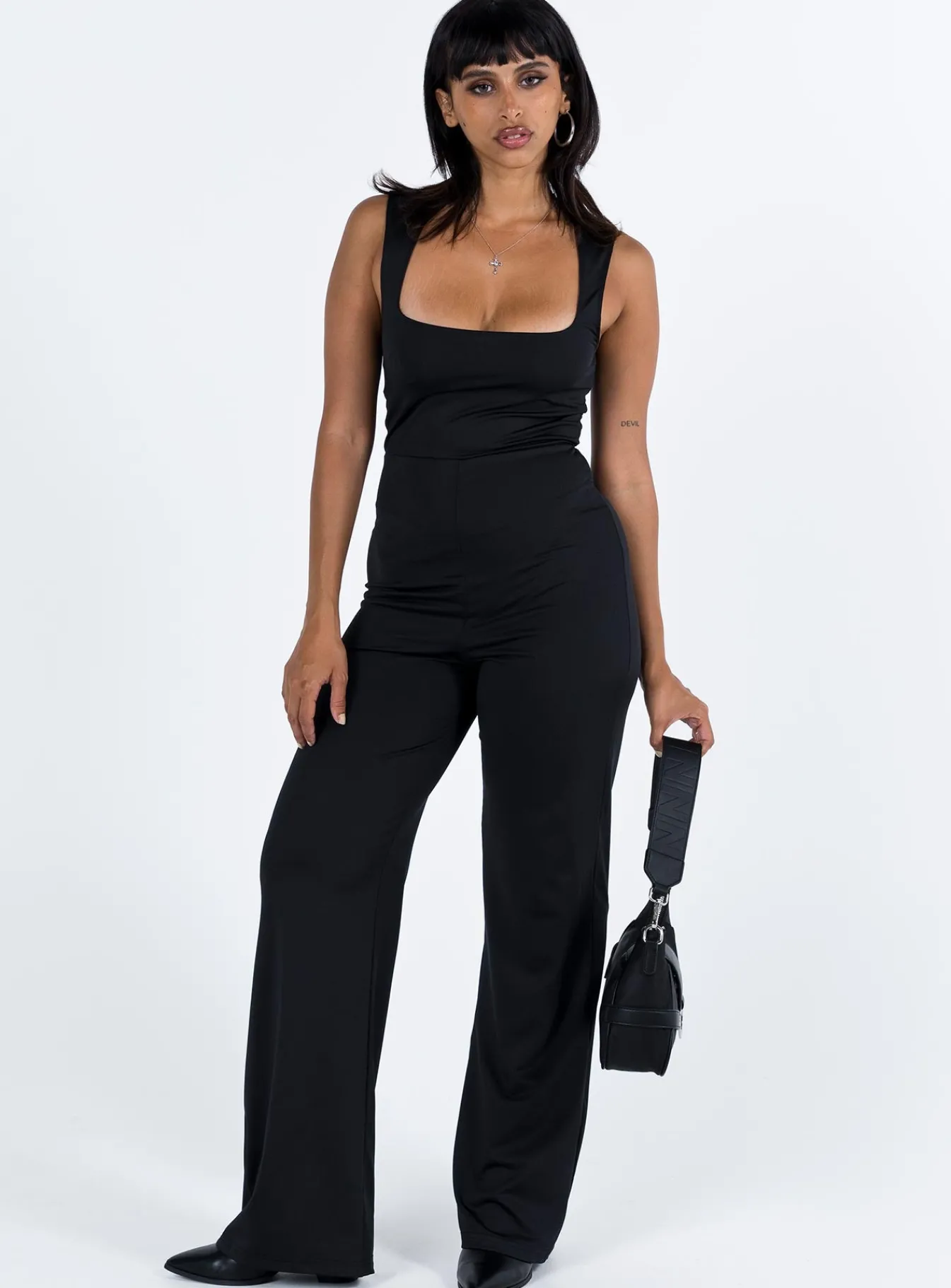 Princess Polly Tressi Long Catsuit Black Hot