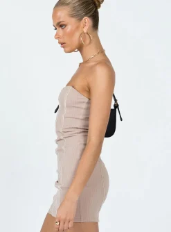 Princess Polly Tristian Mini Dress Brown Flash Sale