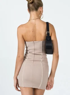 Princess Polly Tristian Mini Dress Brown Flash Sale