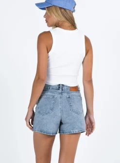 Princess Polly Tropicana Shortslower Impact Denim Hot