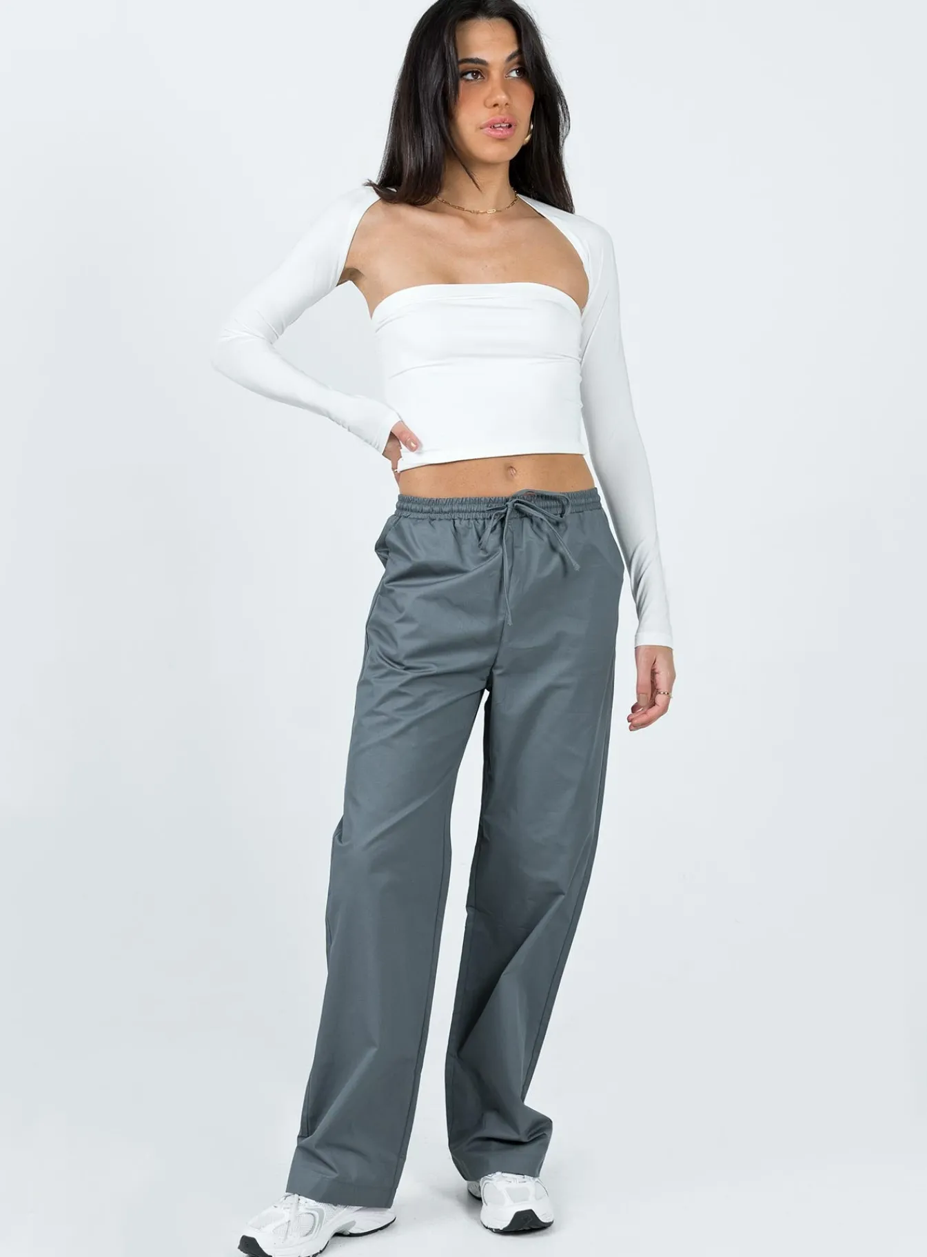 Princess Polly Tumble Pants Slate Hot