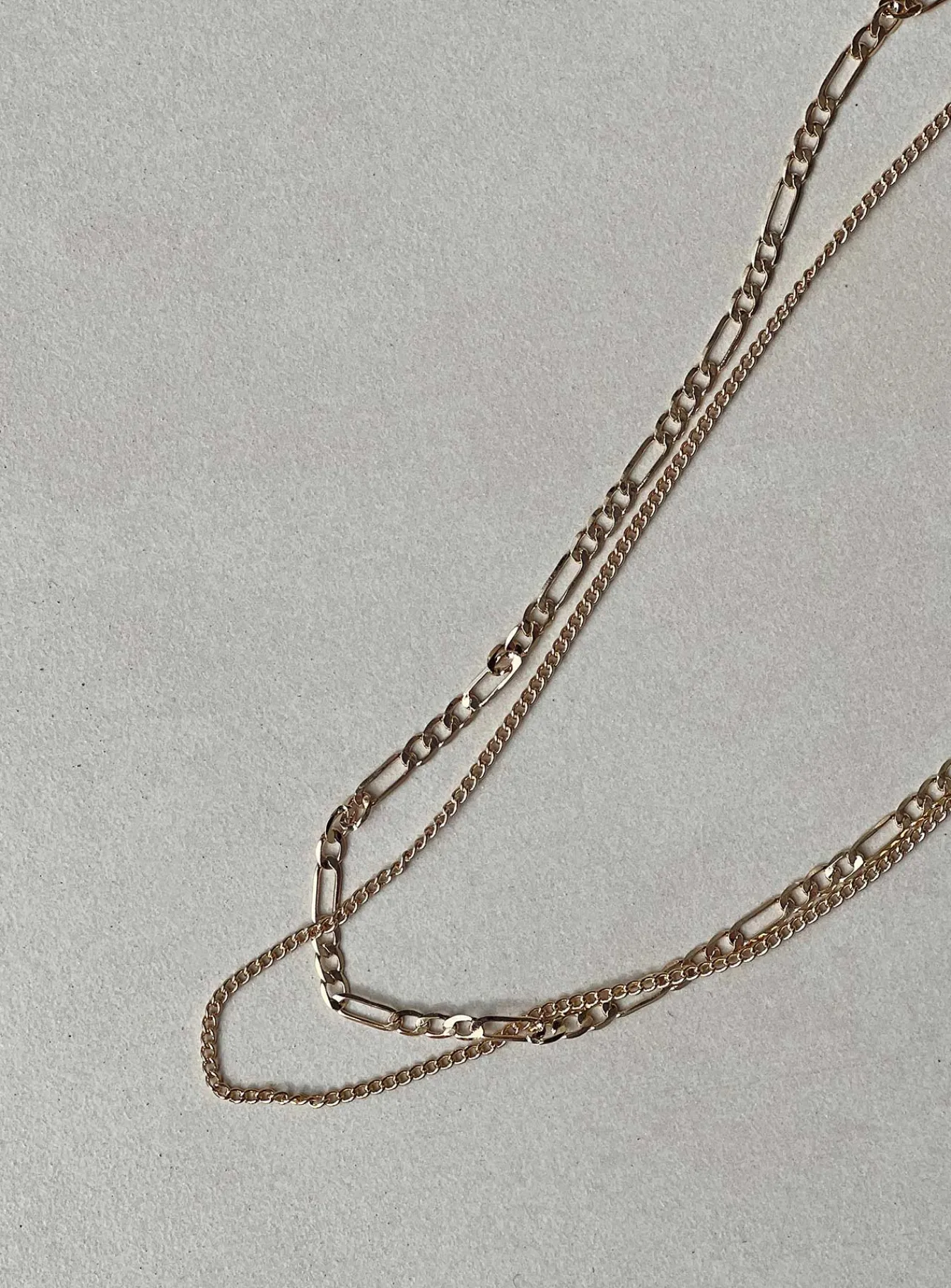 Princess Polly Two Chain Necklace Set Gold Shop