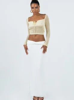 Princess Polly Tyren Top  Bone Sale