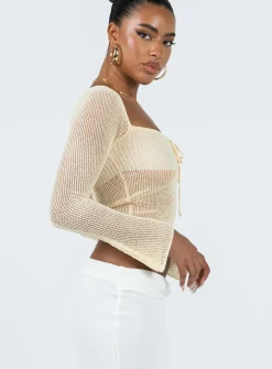Princess Polly Tyren Top  Bone Sale