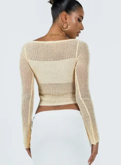 Princess Polly Tyren Top  Bone Sale