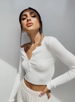 Princess Polly Unwritten Love Top  White Hot