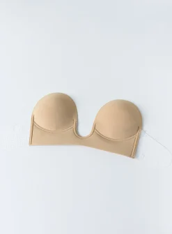 Princess Polly U-Shape Backless Bra  Beige Clearance