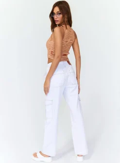 Princess Polly Utility Cargojeans White   Denim Flash Sale