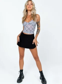 Princess Polly Valaree Low Waist Mini Skirt Black Hot