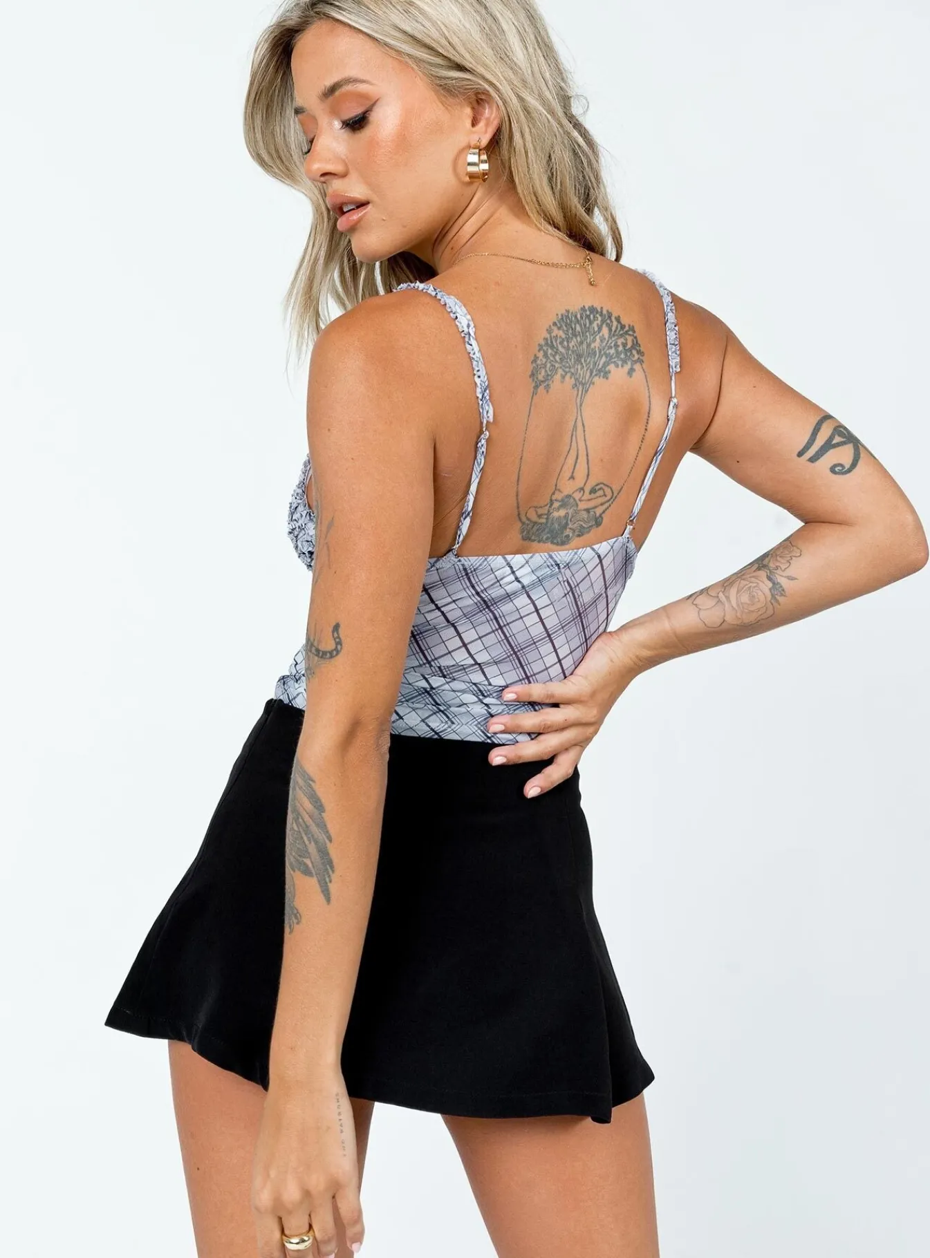 Princess Polly Valaree Low Waist Mini Skirt Black Hot