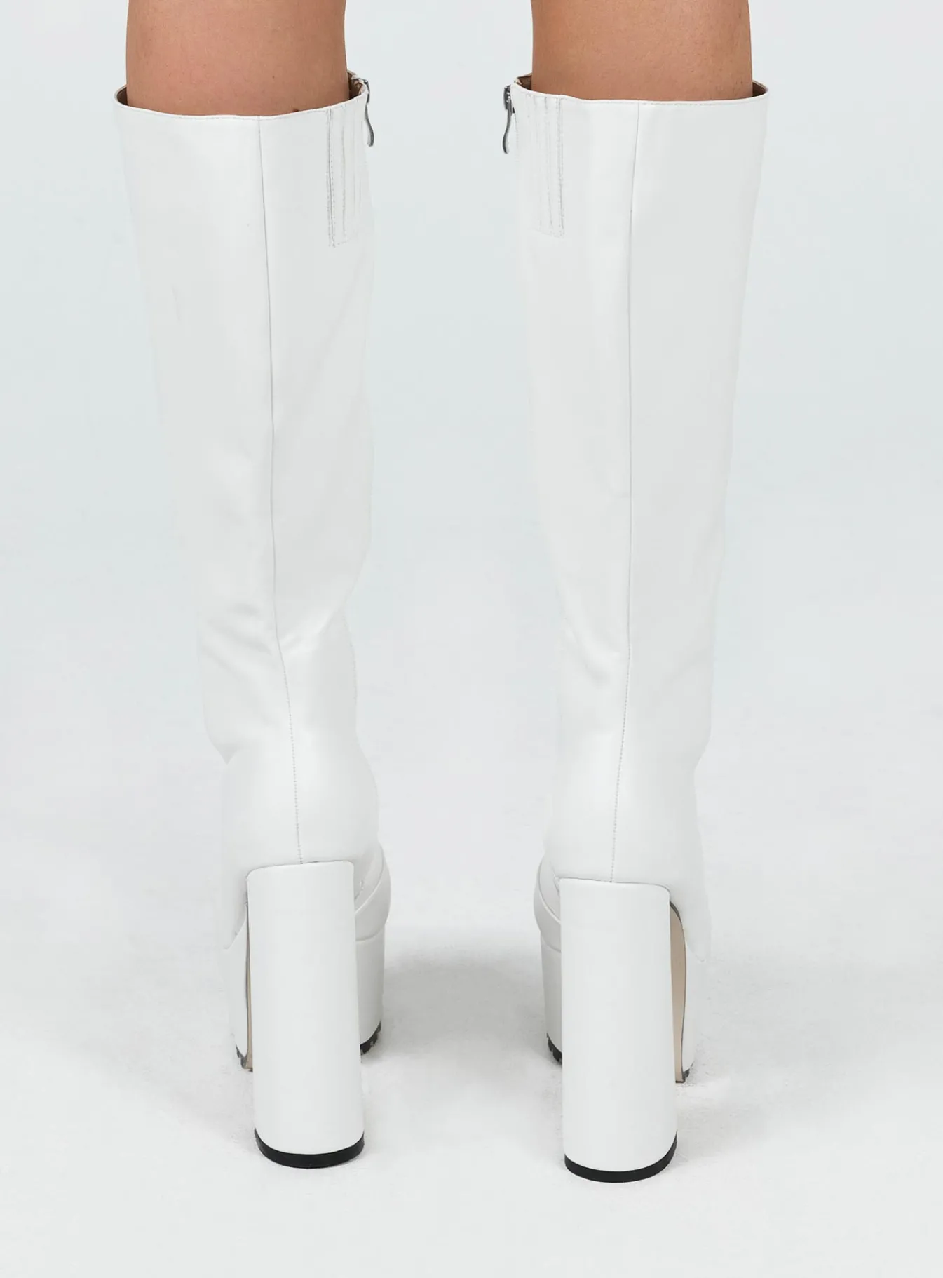 Princess Polly Valdo Platform Boots White Discount