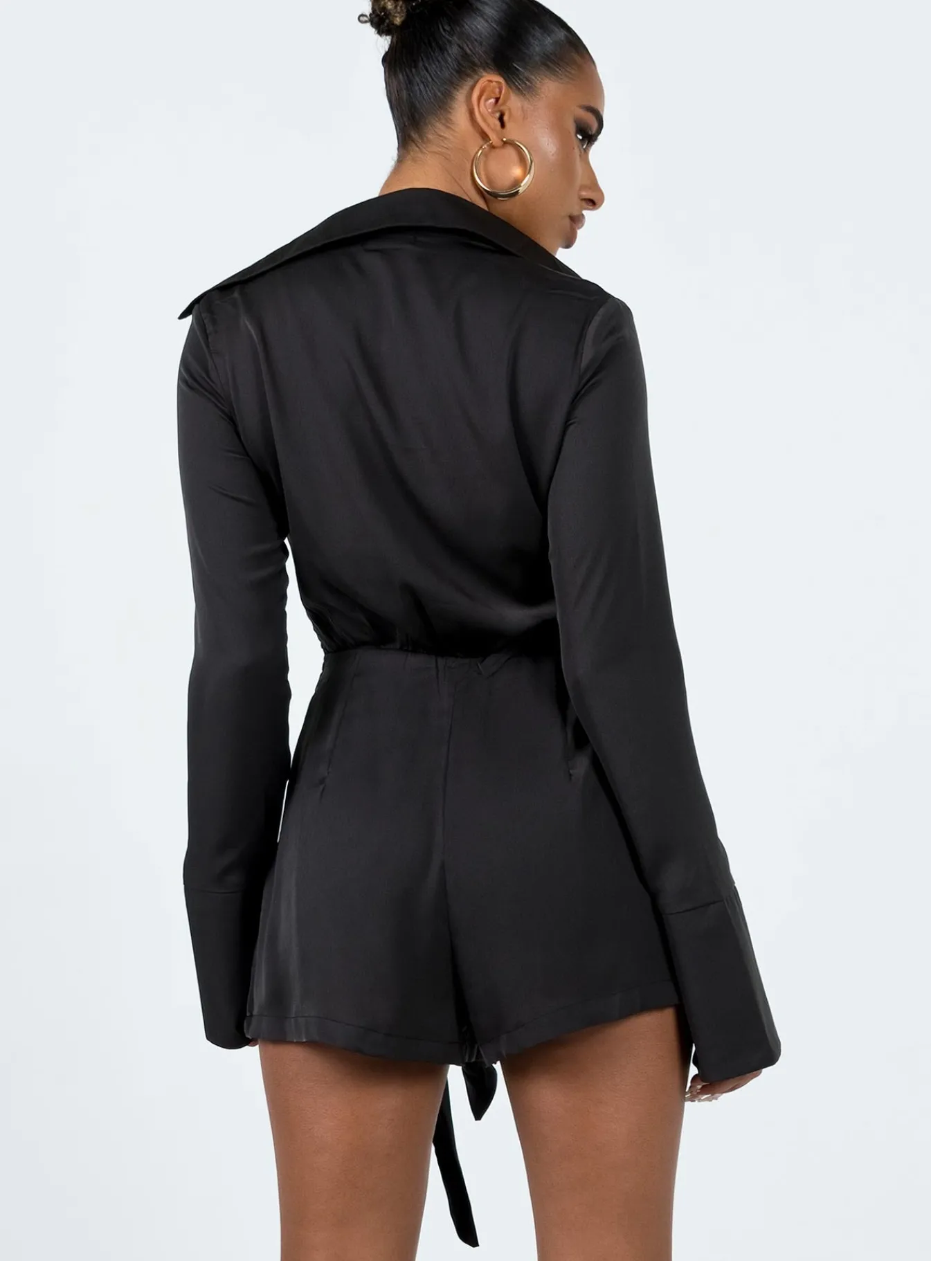 Princess Polly Vandana Romper Black Fashion
