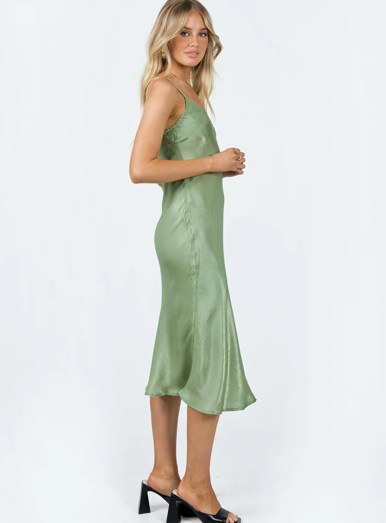 Princess Polly Varese Midi Dress Green Flash Sale