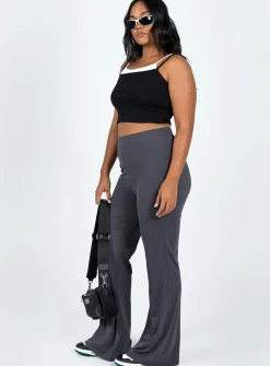 Princess Polly Vellgrove Pants Grey Slate Online