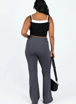 Princess Polly Vellgrove Pants Grey Slate Online