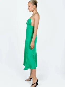 Princess Polly Veno Midi Dress Green Sale