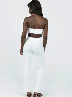 Princess Polly Vereen Pants White Clearance