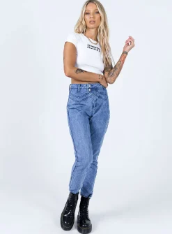 Princess Polly Vernazza Yolk Detailjeans   Denim Sale