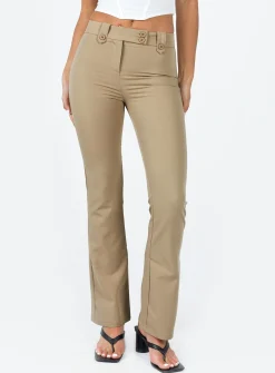 Princess Polly Veronika Pants  Beige Discount