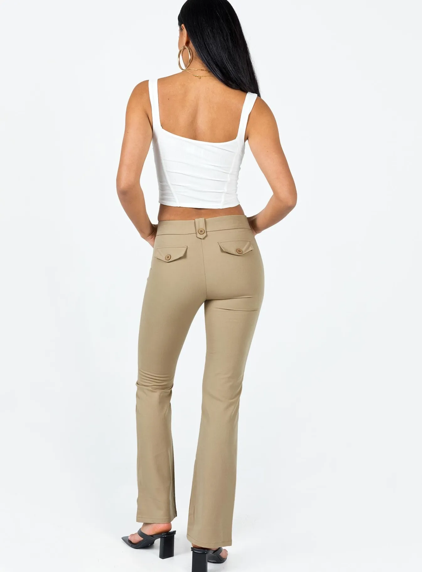 Princess Polly Veronika Pants Beige Discount