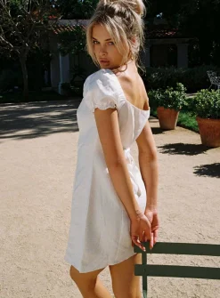 Princess Polly Vestiar Mini Dress White New