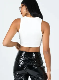 Princess Polly Vibe Tank Top  White Fashion