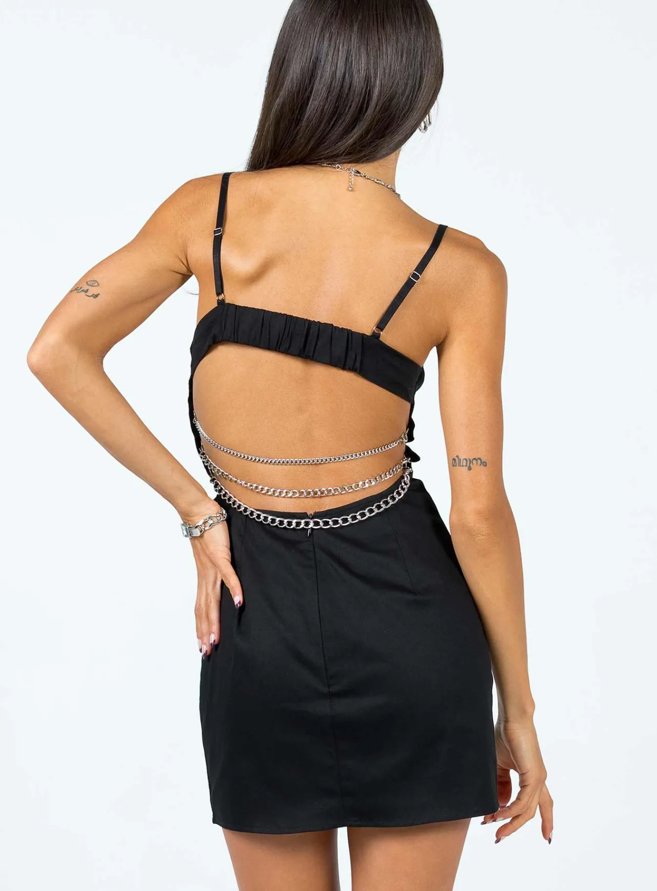 Princess Polly Vip Chain Mini Dress Black Cheap