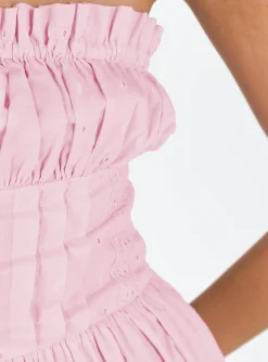 Princess Polly Vip Strapless Romper Pink Shop