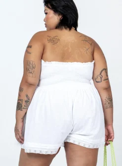 Princess Polly Vip Strapless Rompercurve White Cheap
