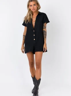 Princess Polly Vixen Romper Black Cheap