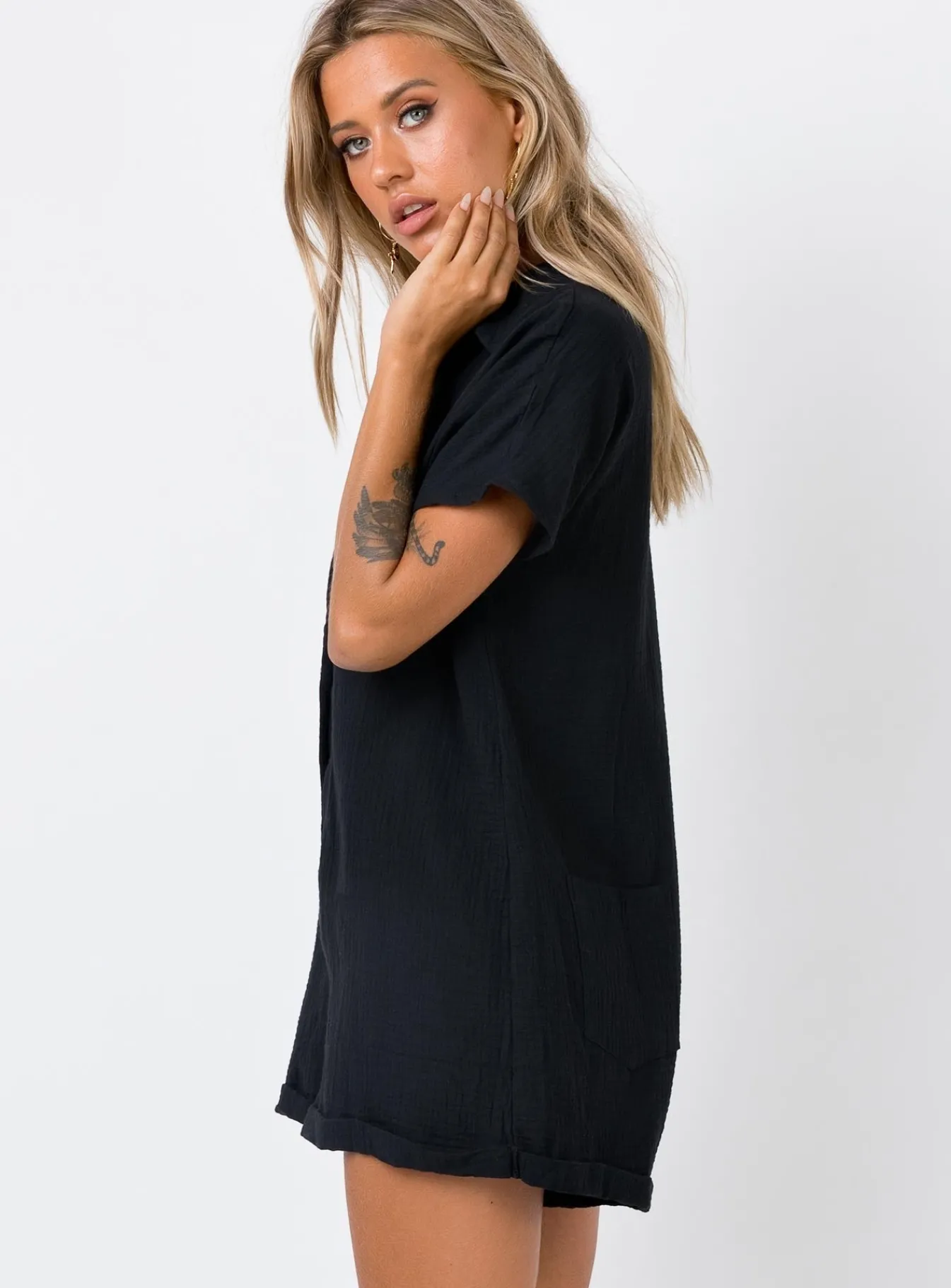 Princess Polly Vixen Romper Black Cheap