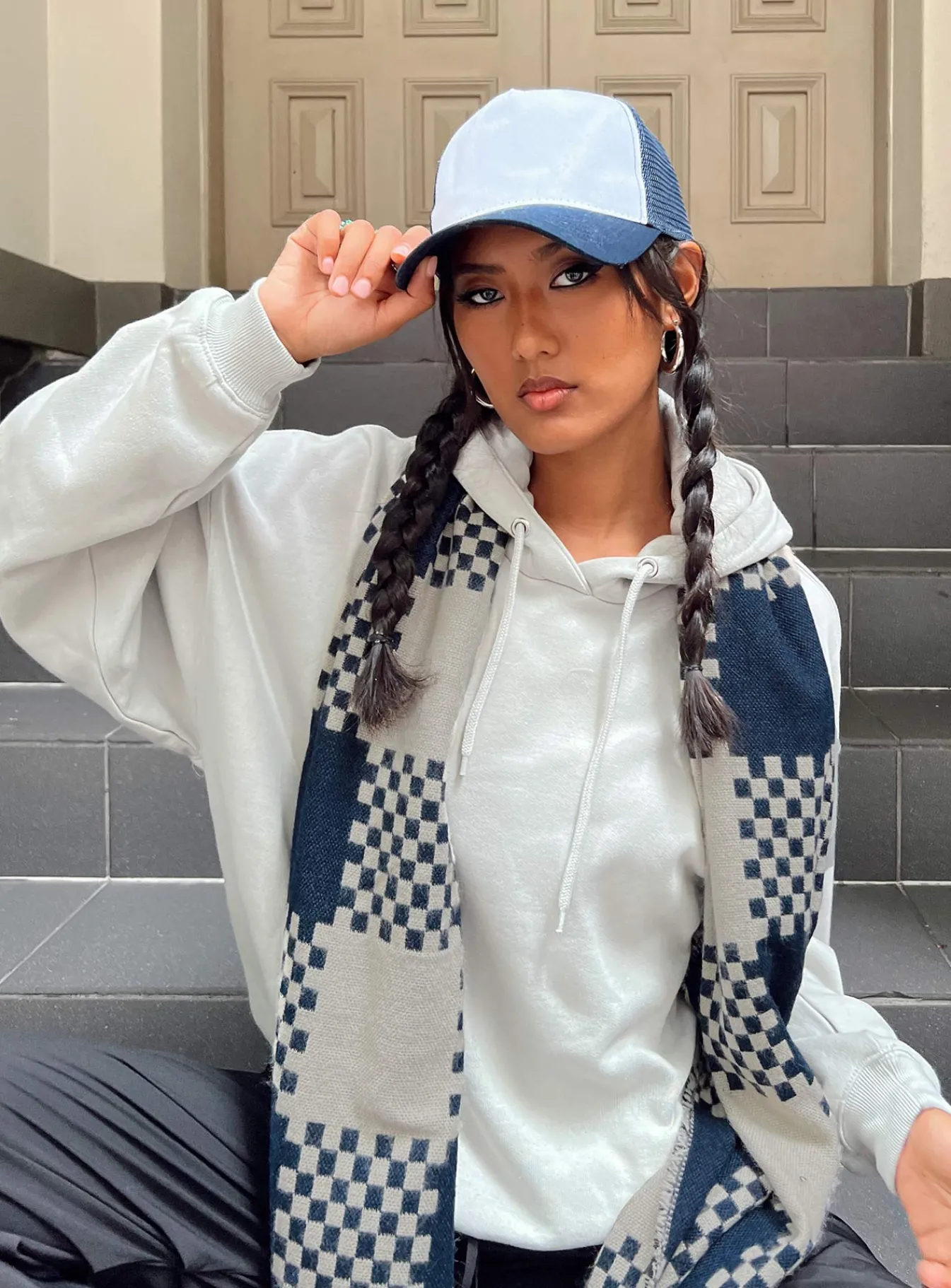 Princess Polly Voce Hoodie Grey Hot