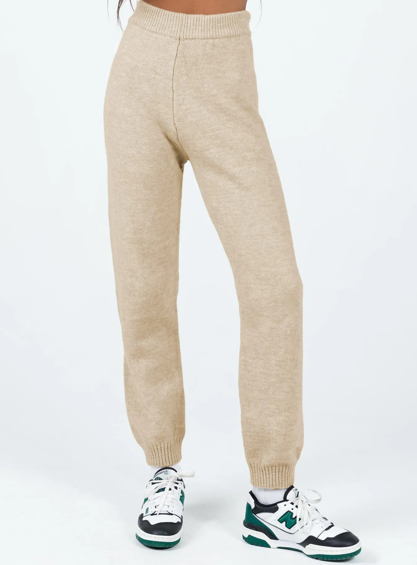 Princess Polly Waite Knit Pants Beige Best